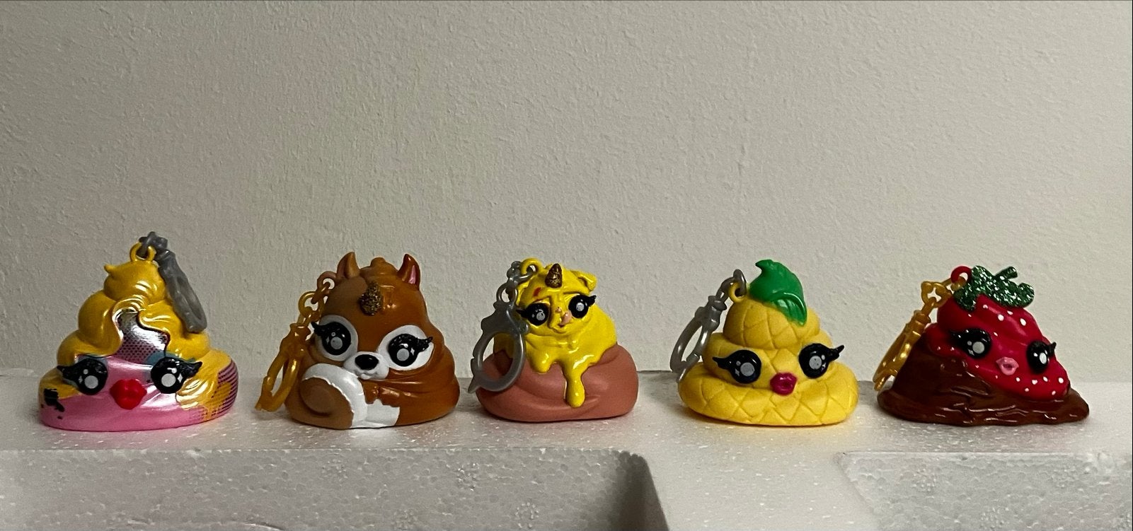 Poopsie Slime Surprise sleutelhangers (5 stuks), Verzenden, Gebruikt, Meisje
