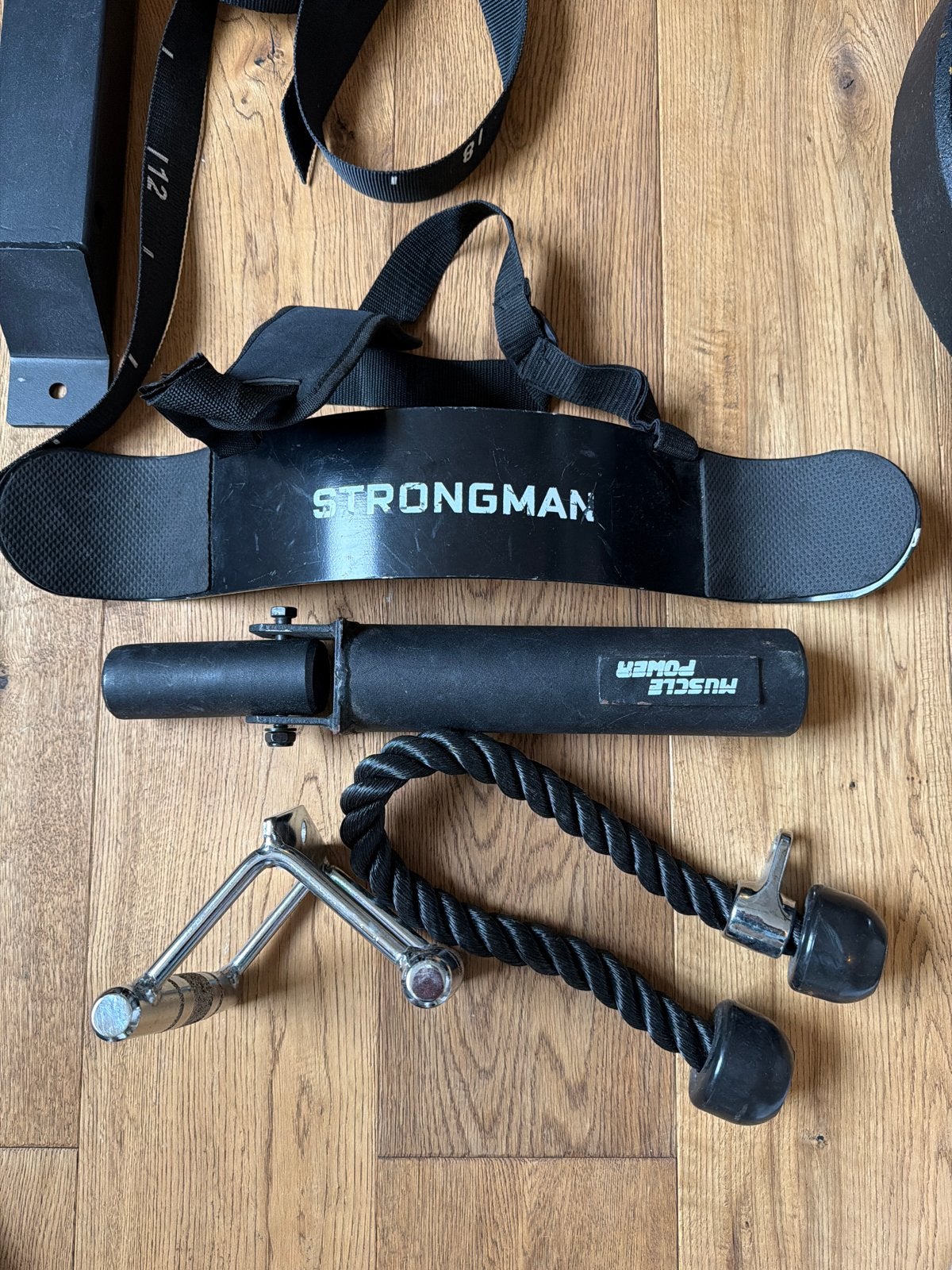 Gym accessoires: Landmine, Closegrip Pull, Rope Pulldown, Bi, Sport en Fitness, Fitnessmaterialen, Ophalen of Verzenden, Gebruikt