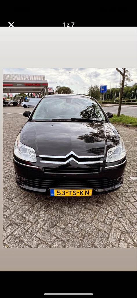 Citroën C4 1.6 16V Berline 2007 Zwart, Auto's, Citroën, Voorwielaandrijving, 4 cilinders, Zwart, 108 pk