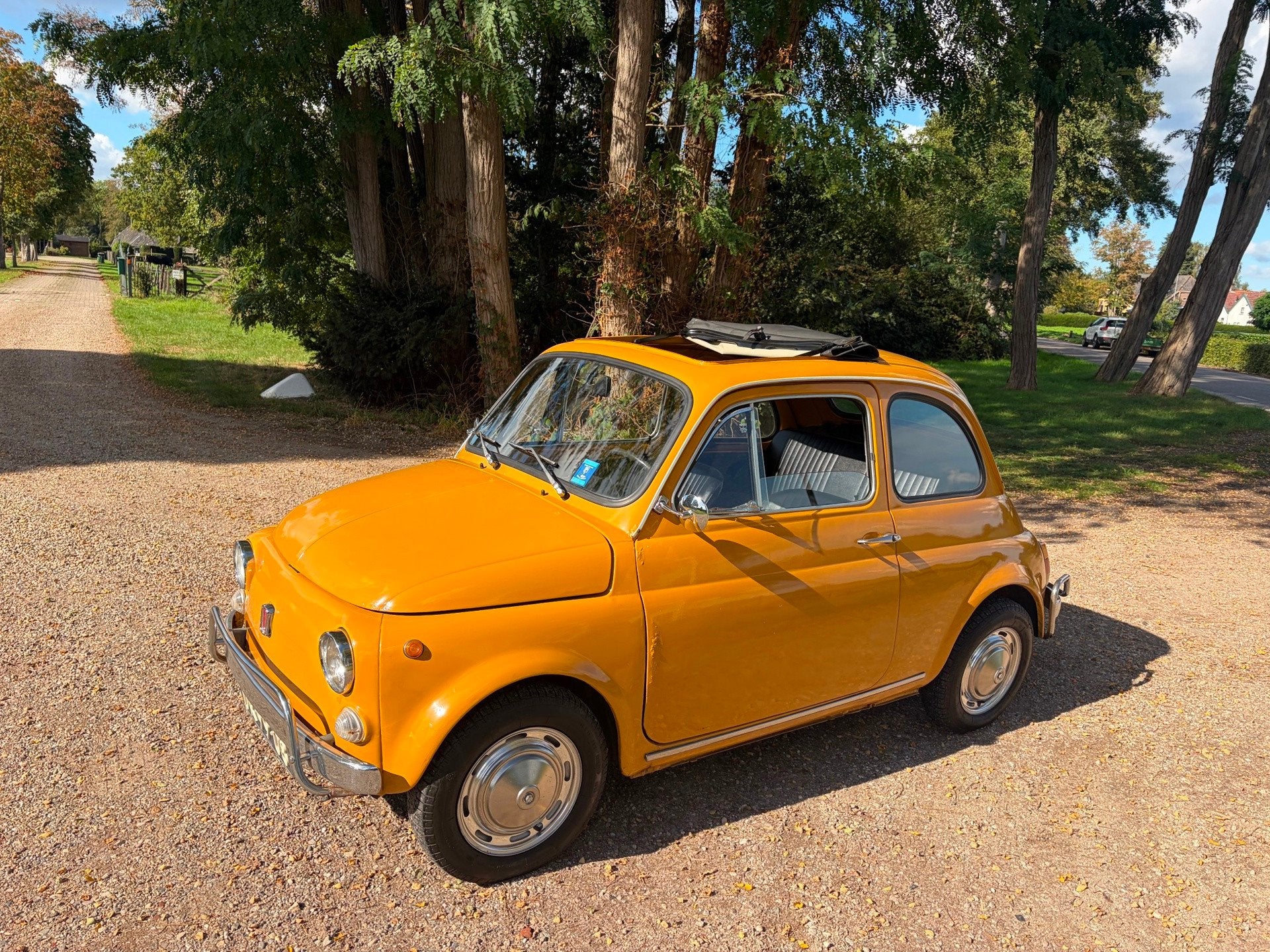 Fiat 500 500 Lusso, Achterwielaandrijving, Gebruikt, 514 kg, Geel