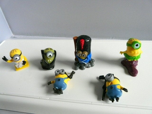 Minions - mini - 6 stuks, Ophalen of Verzenden, Zo goed als nieuw