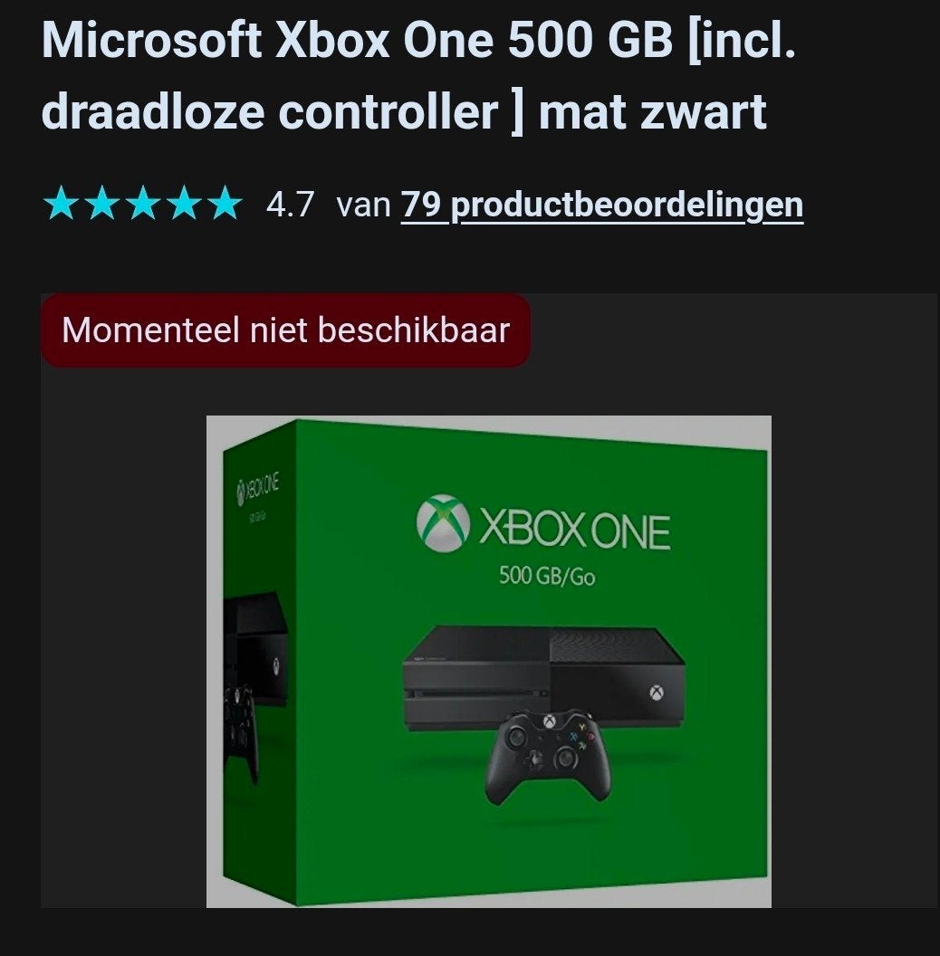 xbox met 4 voetbalspellen, Ophalen, 500 GB, Met 1 controller