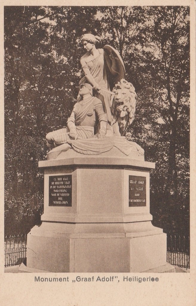 HEILIGERLEE Monument Graaf Adolf, Verzenden, 1960 tot 1980, Ongelopen, Groningen