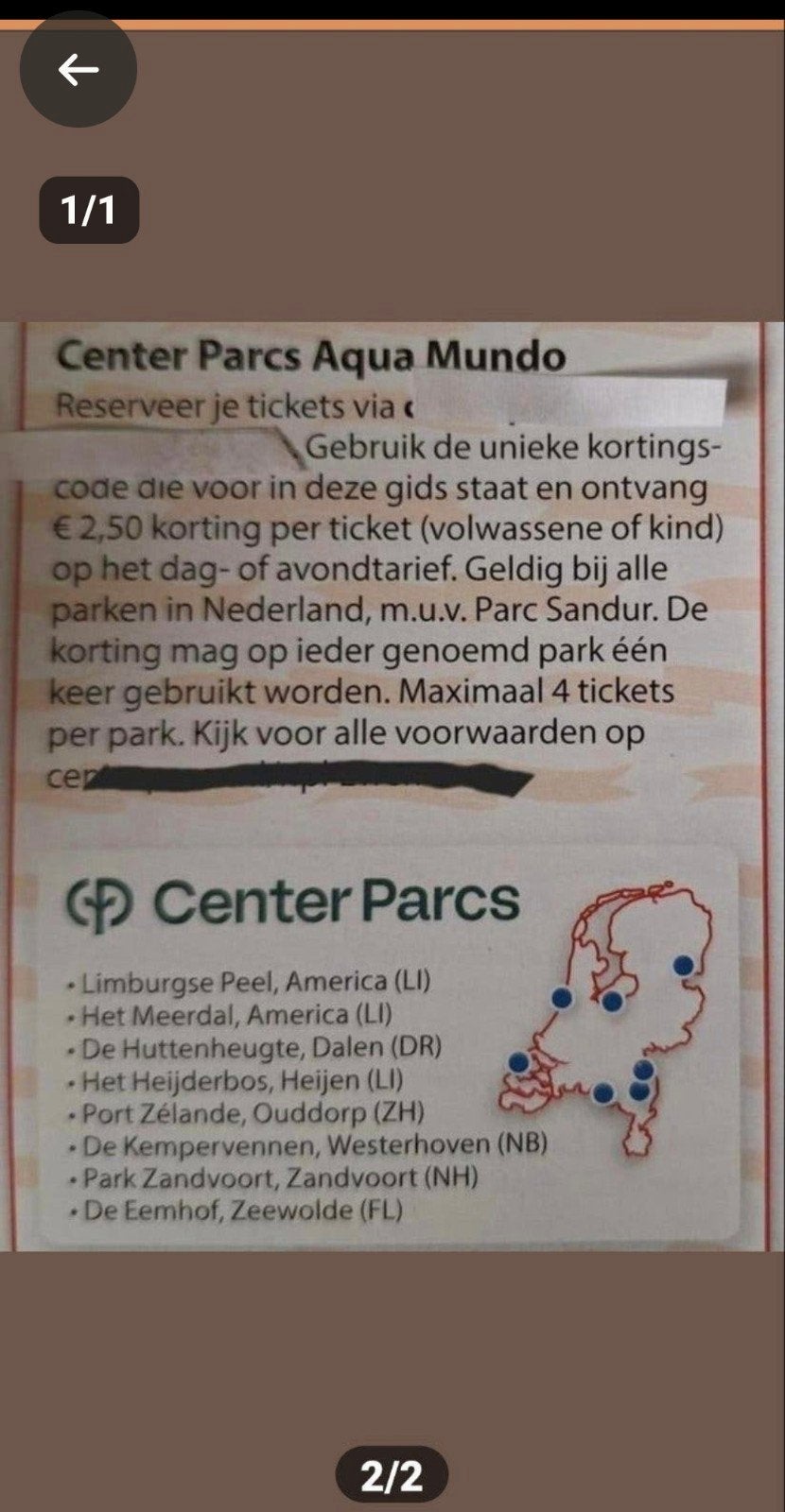 Aqua Mundo  Aquamundo 2.50 korting pp, Tickets en Kaartjes, Drie personen of meer, Kortingsbon