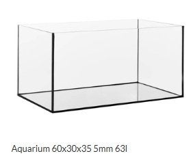 volglas aquarium 60x30x35, Ophalen, Info@aquadeco.nl, Aquariummeubel, Nieuw