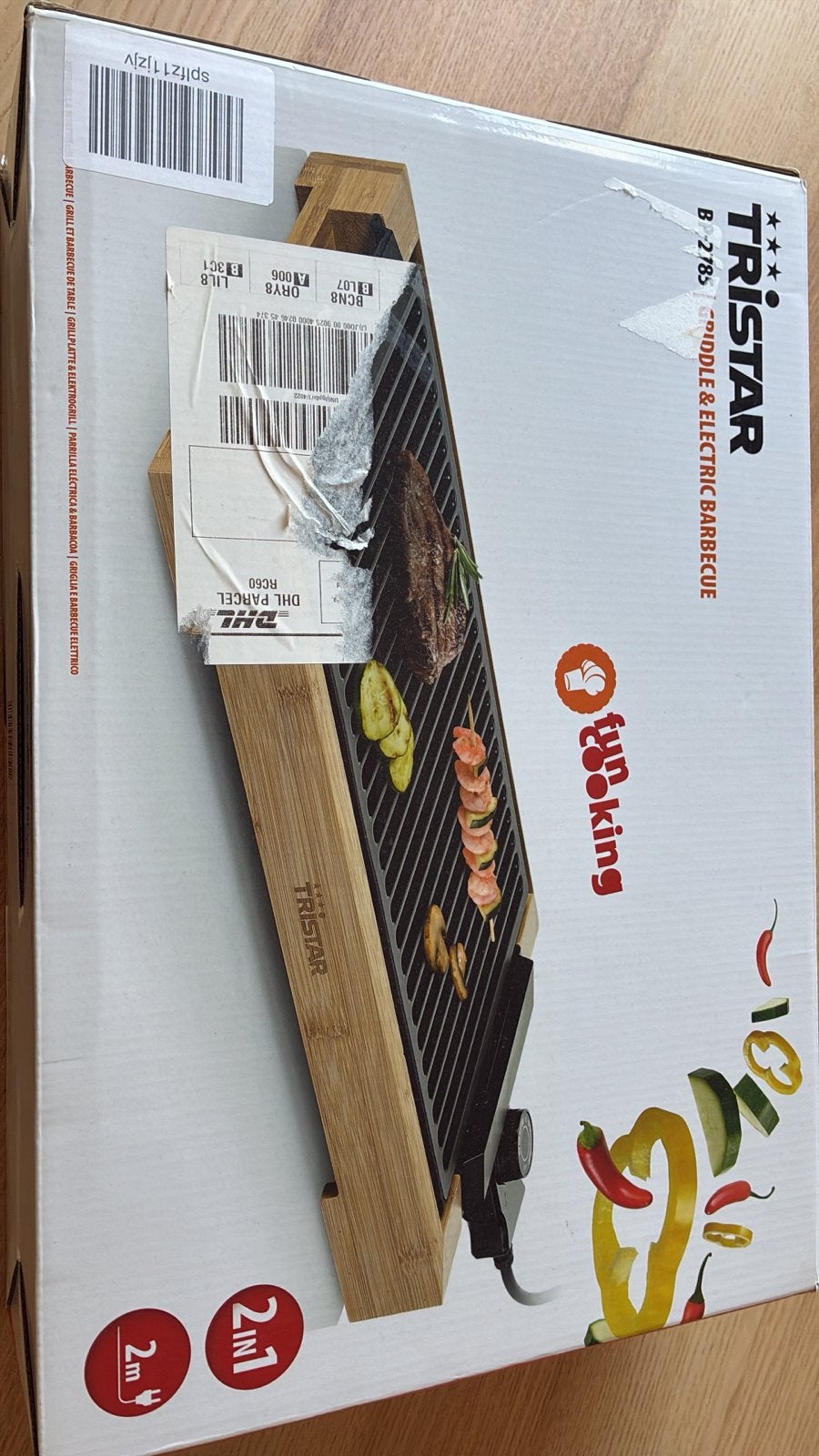 Tristar B-2785 Elektrische Grill & Barbecue 2-in-1, Ophalen, Zo goed als nieuw