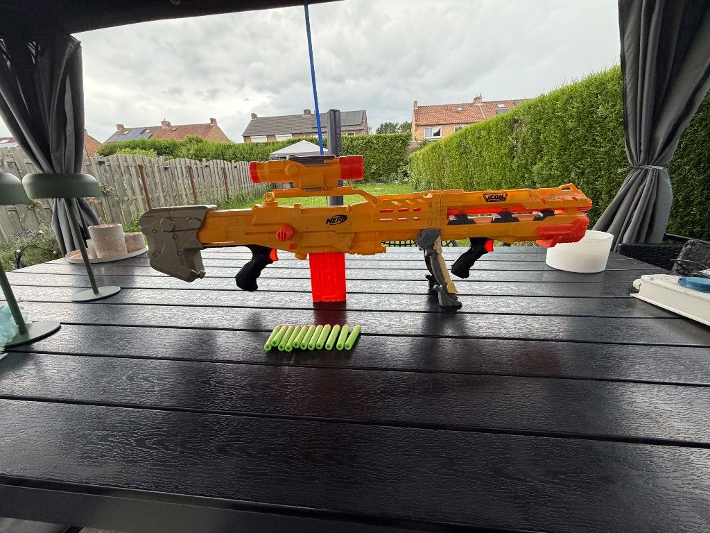Nerf N Strike Longshot Cs 6 Blaster, Ophalen of Verzenden, Zo goed als nieuw