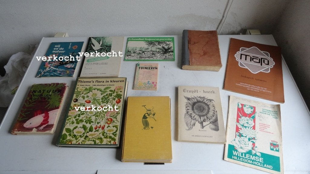 Boeken, antieke, oude over tuinieren, natuur, tuinzaden, Ophalen of Verzenden