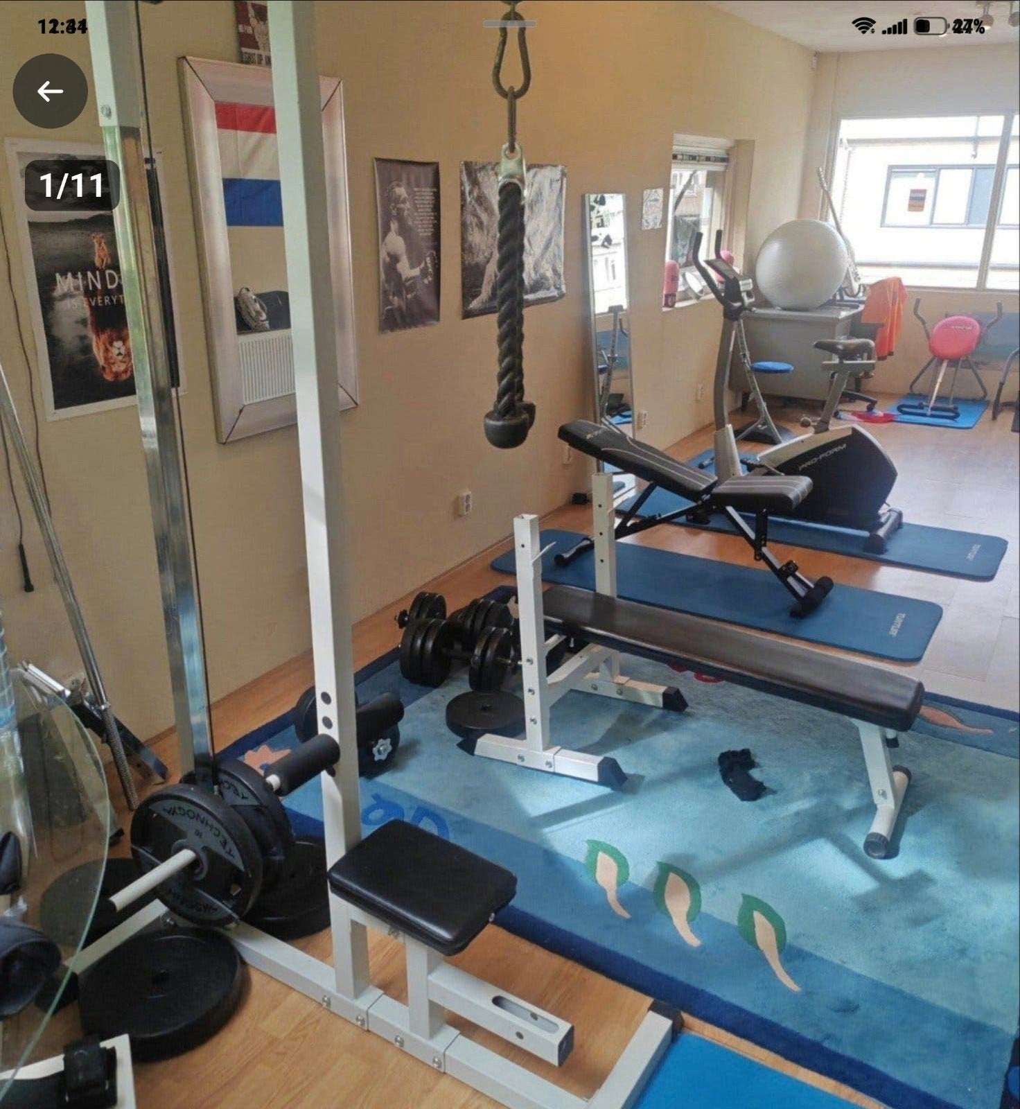 Complete Home Gym Set: Krachtstation, Halters, Hometrainer, Ophalen, Benen, Gebruikt, Krachtstation