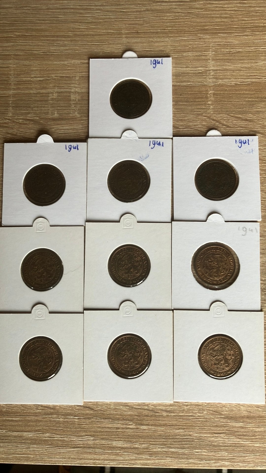 2 1/2 cent 1941 koningin Wilhelmina, Ophalen of Verzenden, Nederland, Munten