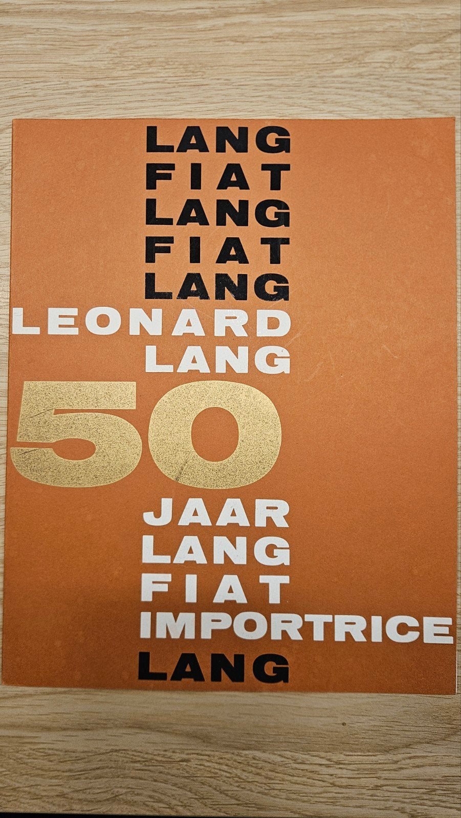 Fiat folder 50 jaar Leonard Lang Import 1966, Ophalen of Verzenden, Overige merken