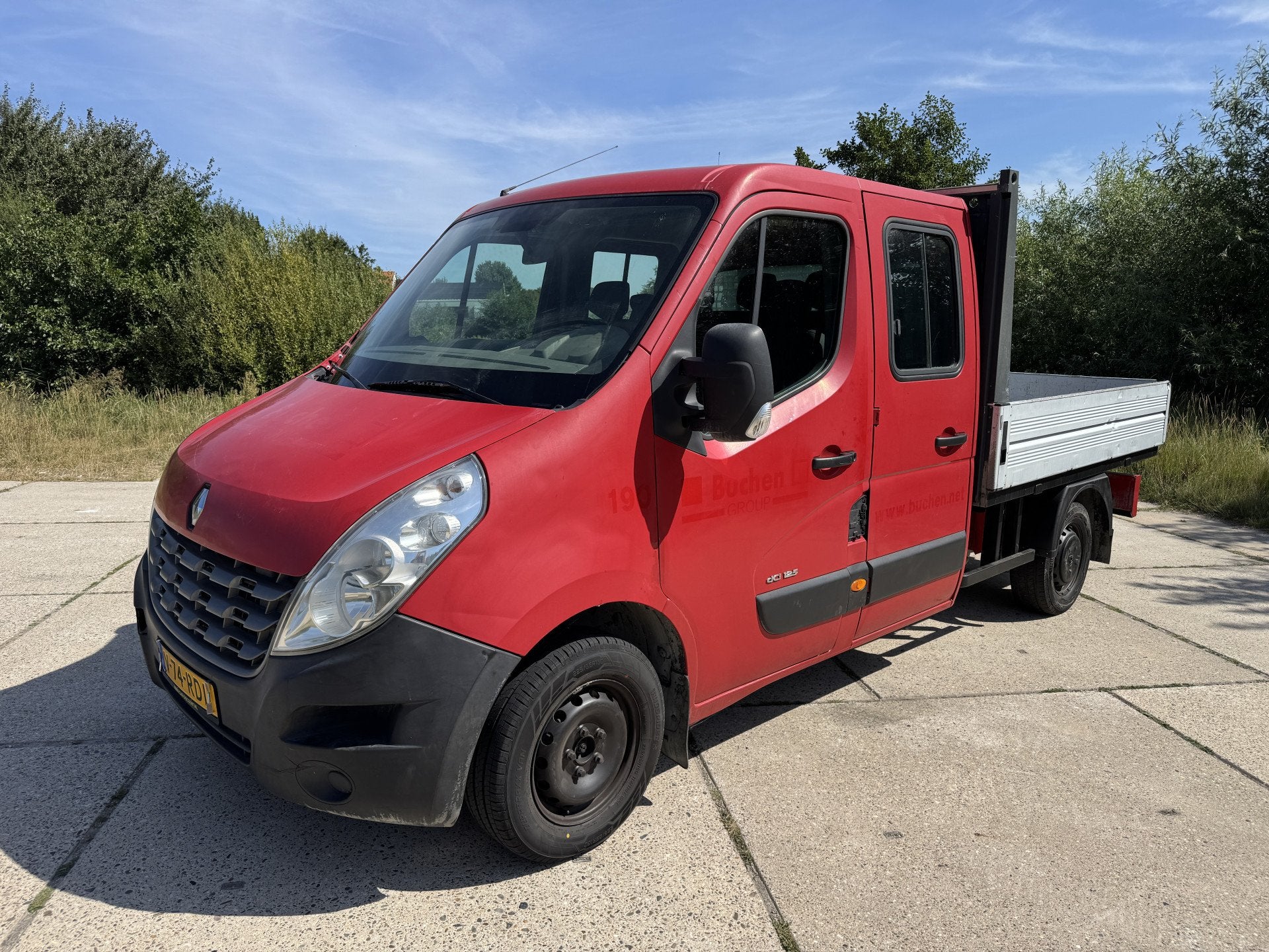 Renault Master T35 2.3 dCi dubbele cabine pick up 7 persoons, Auto's, Euro 5, Gebruikt, Zwart, 4 cilinders