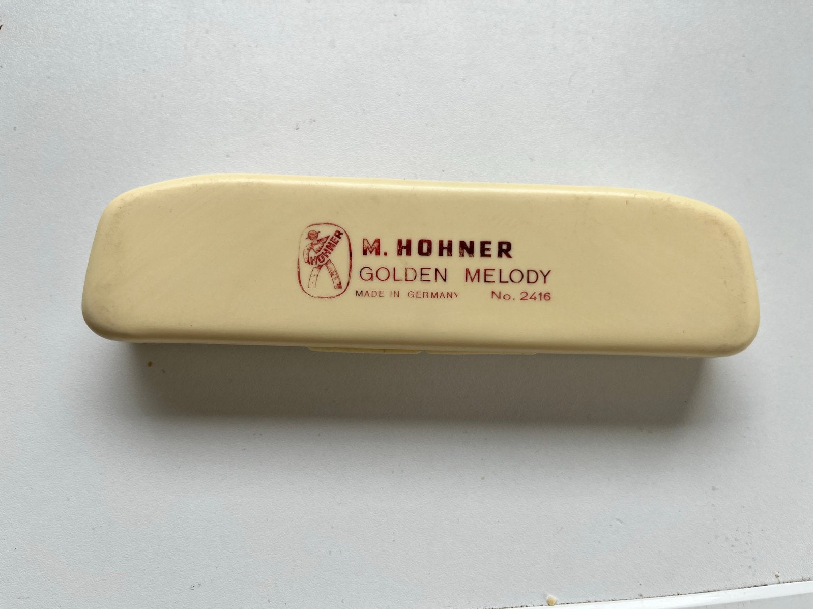 M. Hohner Golden Melody Mondharmonica C - Zo goed als nieuw, C-mondharmonica, Ophalen of Verzenden, Zo goed als nieuw, Met koffer of doosje