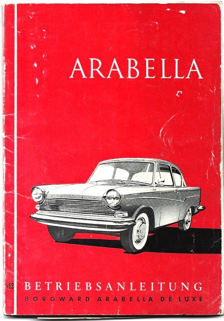 Borgward Arabella Betriebsanleitung handleiding (A1418), Auto diversen, Ophalen of Verzenden