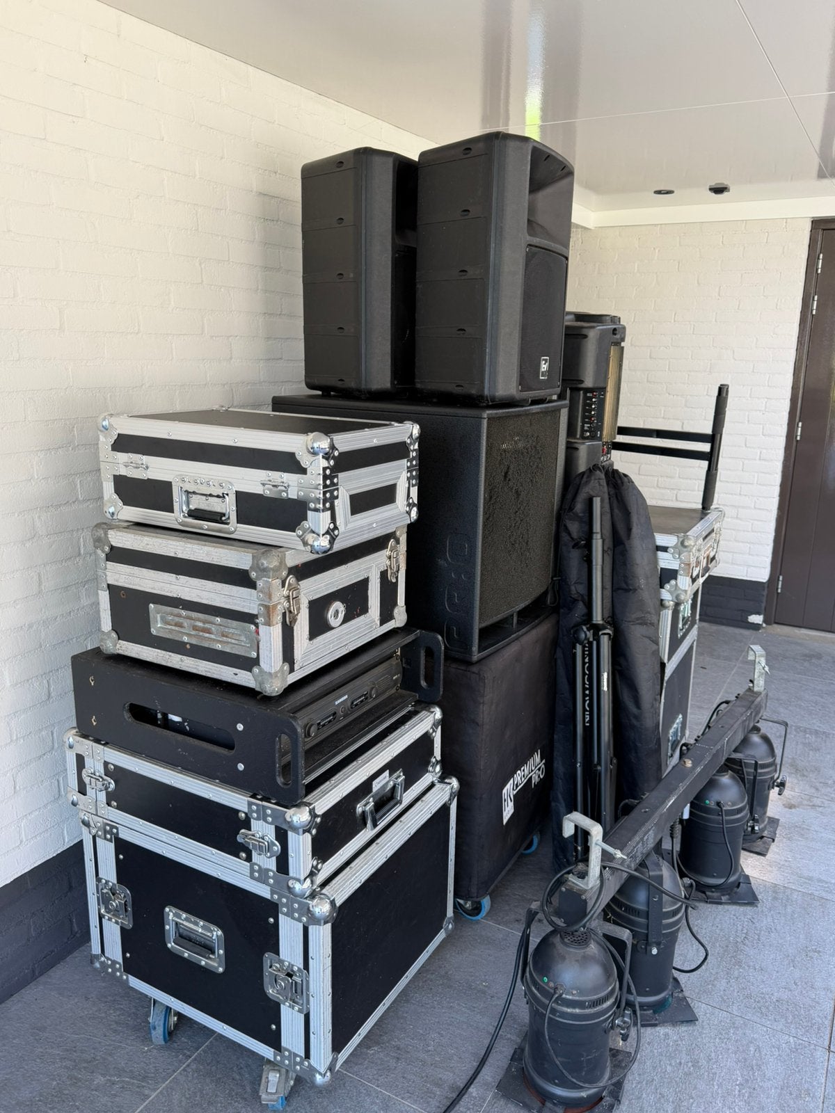 Complete PA set, Dj set / Drive in show set incl aanhanger, Ophalen, Zo goed als nieuw, Overige merken