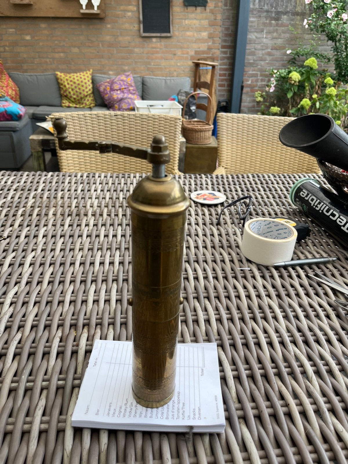 Antieke Griekse Koffie- of Pepermolen - Perfecte Staat, Antiek en Kunst, Ophalen