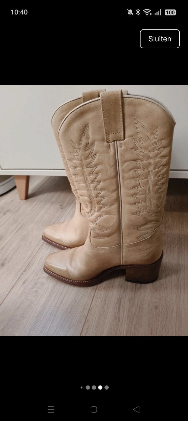 Supergave sendra's maat 37, Verzenden, Zo goed als nieuw, Zwart, Hoge laarzen