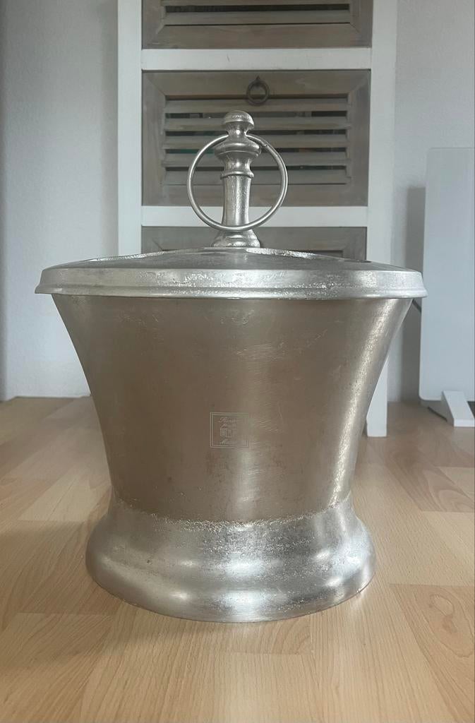 Riviera Maison Champagnekoeler voor 4 flessen, Ophalen, Gebruikt, Zilver, Metaal