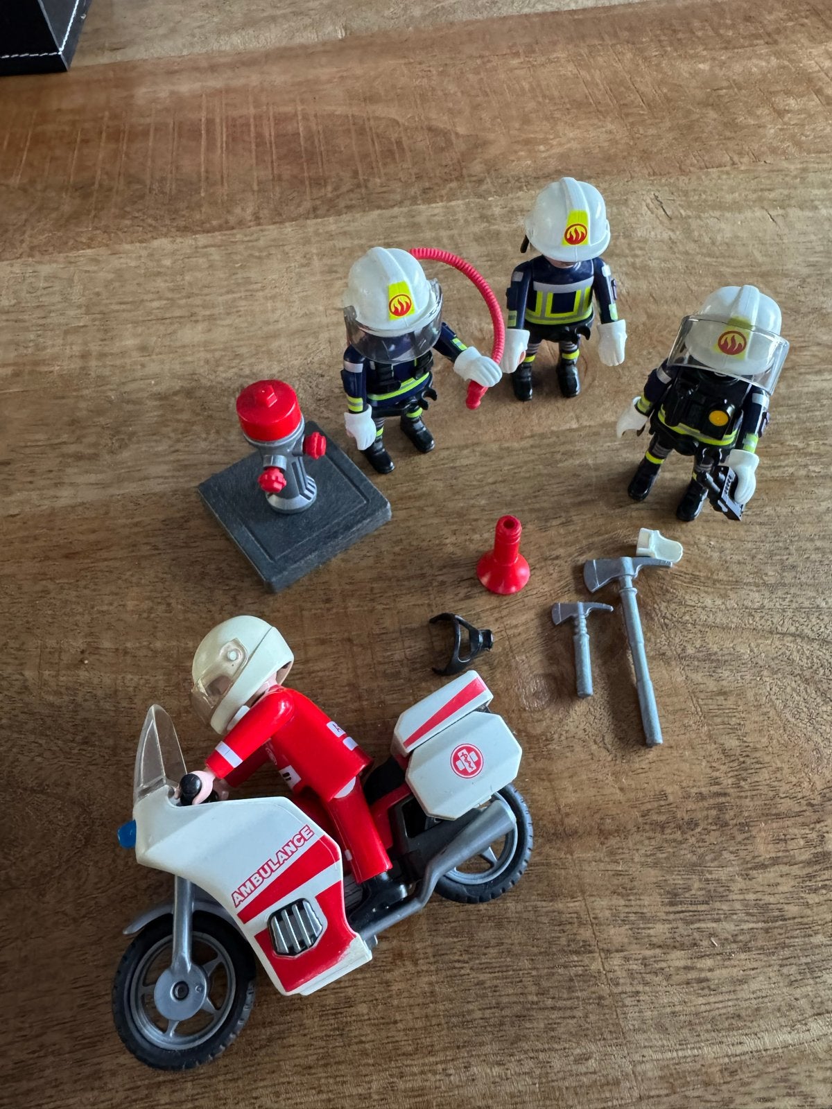 Playmobil Brandweer en Ambulance Motor Set, Ophalen, Losse onderdelen, Zo goed als nieuw, City action