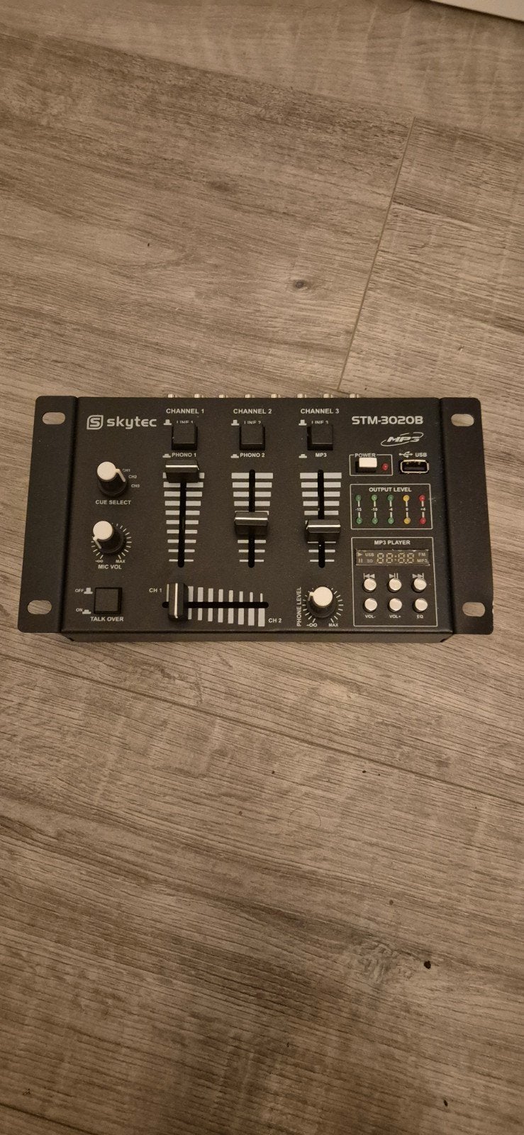 Skytec STM-3020B 4-kanaals DJ-mixer met USB/MP3, Ophalen, Gebruikt, Dj-set, Overige merken