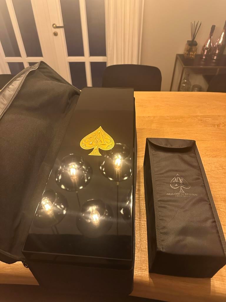 Luxe Kist Armand de Brignac voor 4,5 Liter Fles, Overige materialen, Minder dan 50 cm, 50 tot 100 cm, 50 tot 75 cm