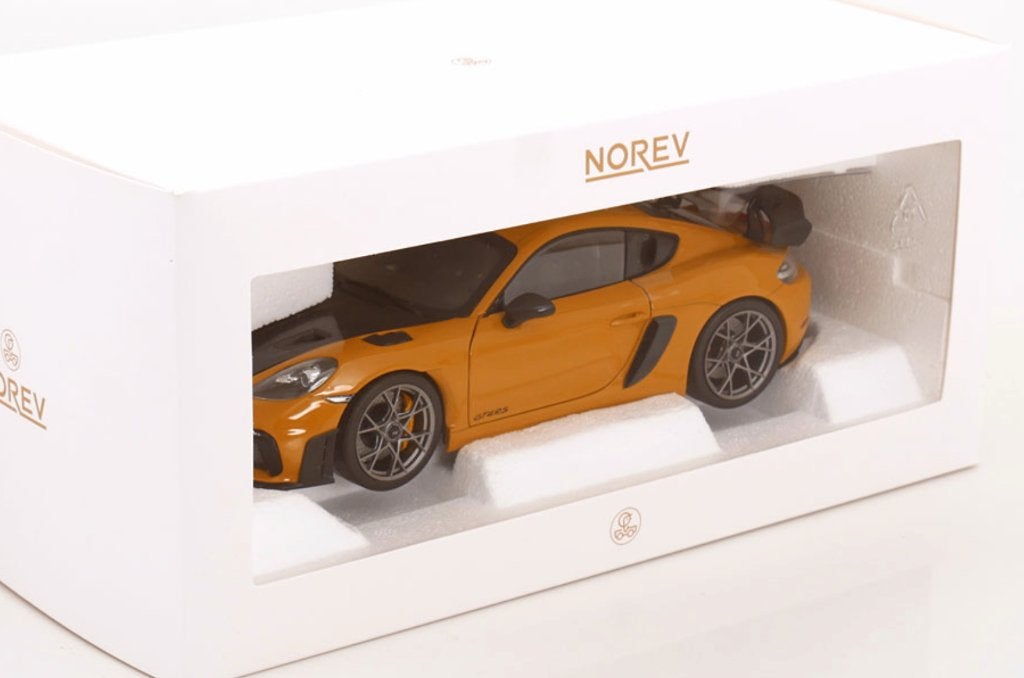 Porsche Cayman GT4 RS Weissach Bruin 2023 1/18 NOREV 187252, Hobby en Vrije tijd, Ophalen of Verzenden, Nieuw, Auto, Norev
