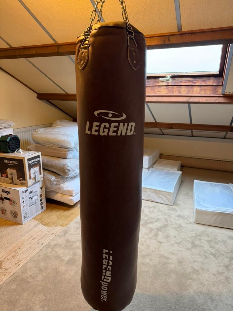 Legend bokszak 150cm panda leather bijna nieuw, Ophalen, Zo goed als nieuw, Bokszak