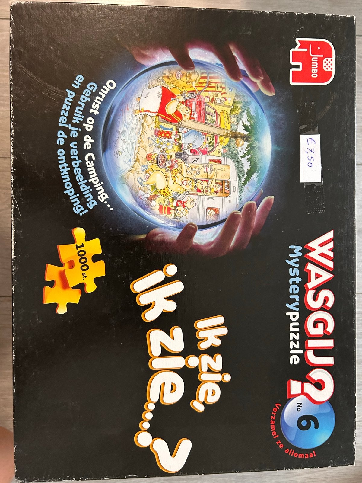WASGIJ? Mystery Puzzel No. 6 - Onrust op de Camping (1000 st, Ophalen, 500 t/m 1500 stukjes, Gebruikt, Legpuzzel