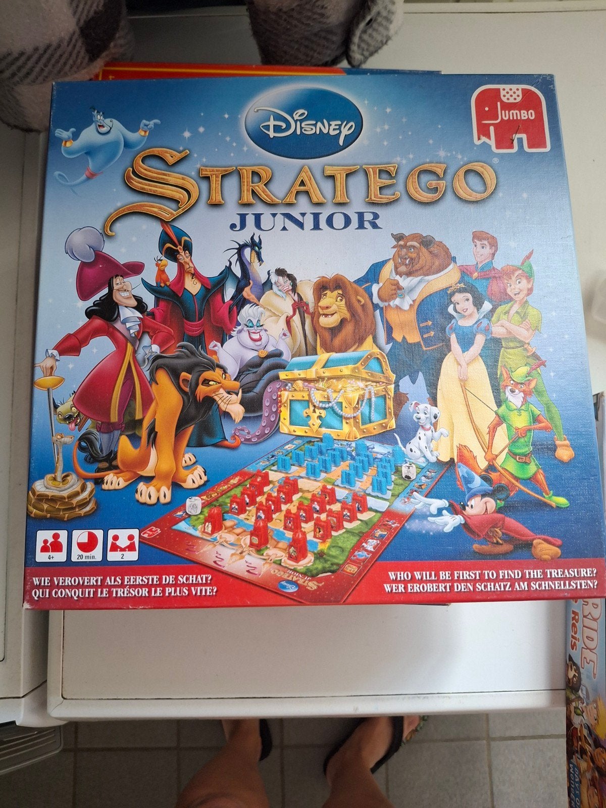 Disney Stratego Junior Bordspel - Zo goed als nieuw, Een of twee spelers, Ophalen of Verzenden, Zo goed als nieuw, Jumbo
