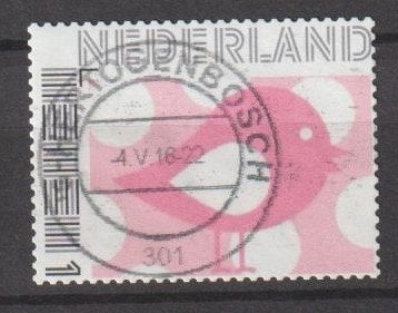 Persoonlijke postzegel 2016 gestempeld Rose vogeltje, Verzenden, Na 1940, Gestempeld