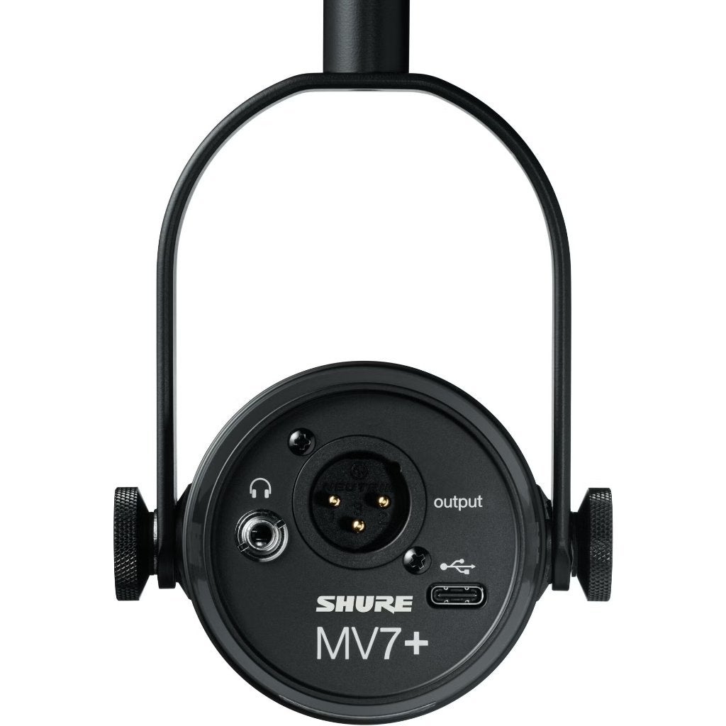 Shure Motiv MV7+ Black dynamische xlr/usb broadcast, Ophalen of Verzenden, Nieuw, Complete set
