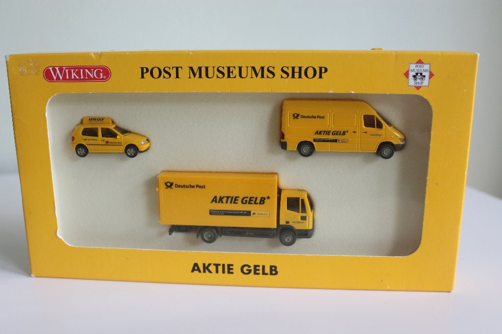 Wiking PMS-set 'Aktie Gelb', Ophalen of Verzenden, Zo goed als nieuw, Bus of Vrachtwagen, Wiking