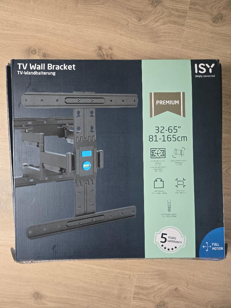 Tv wandhalterug ISY 32-65 inchs TVs, 50 Hz, Nieuw, 100 cm of meer, Ophalen