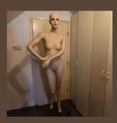 Vintage dames etalage pop, Antiek en Kunst, Ophalen