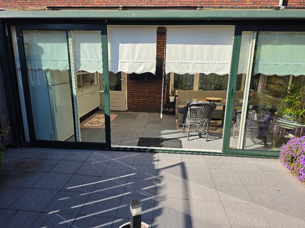 Serre met glazen schuifwanden en keukenblok 5.75 x3.10m, Tuin en Terras, Ophalen, Gebruikt, Veranda