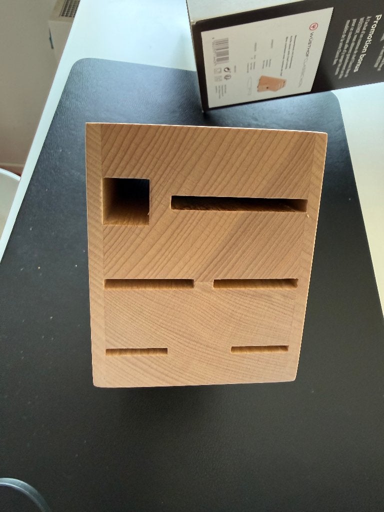 Messenblok Wüsthof NIEUW, Ophalen, Nieuw, Wüsthof, Hout