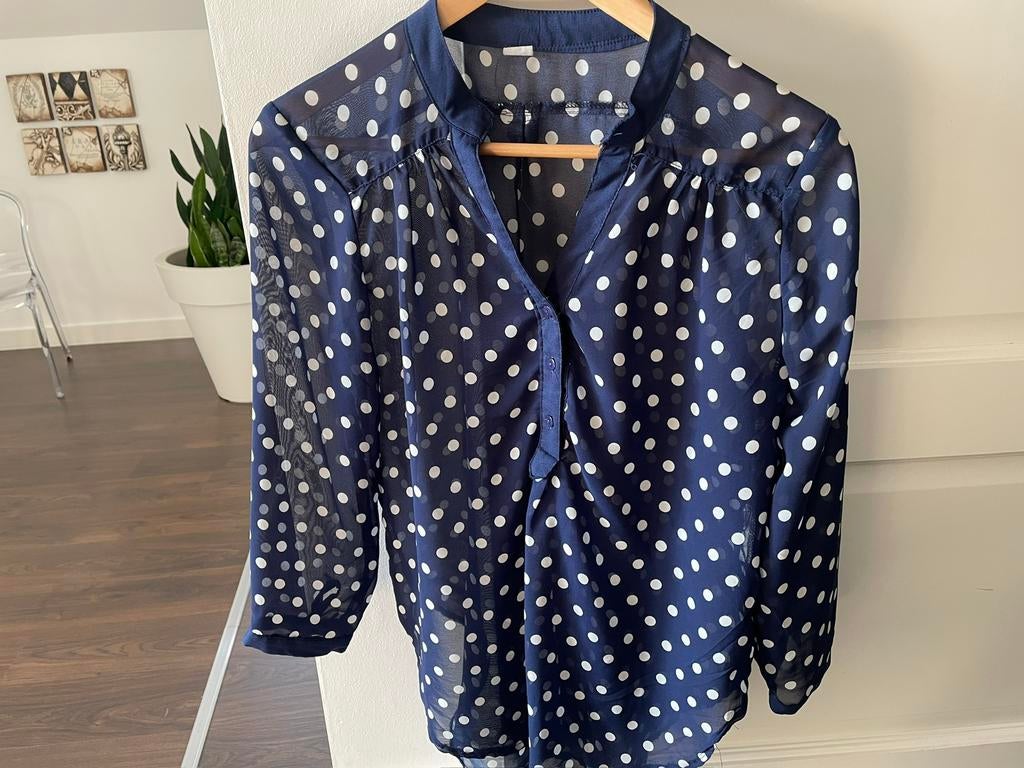 Zara setje broek en tuniek blouse noppen, Ophalen of Verzenden, Zo goed als nieuw, Maat 38/40 (M), Blauw