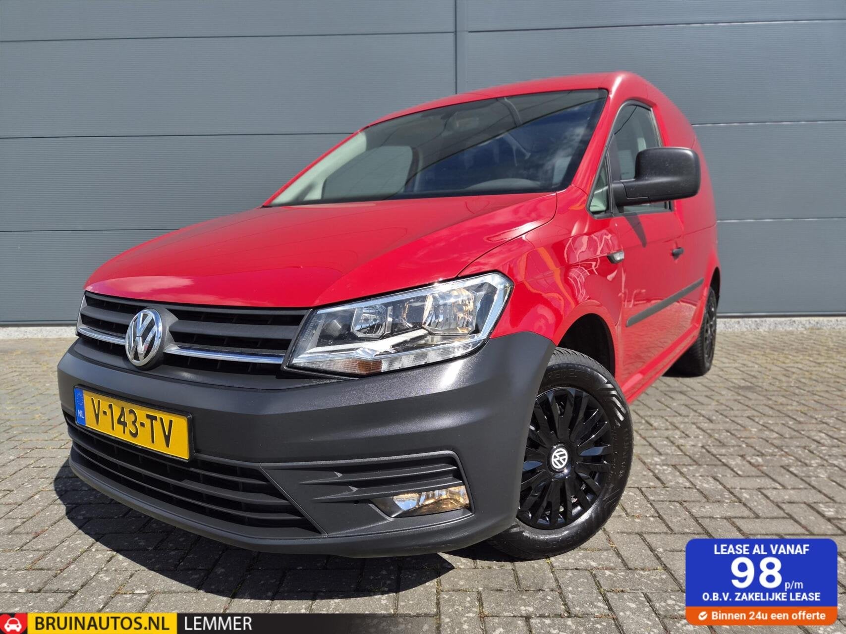 Volkswagen Caddy 2.0 TDI L1H1 Airco cruise navi trekhaak eu6, Auto's, Stof, Gebruikt, 4 cilinders, Volkswagen