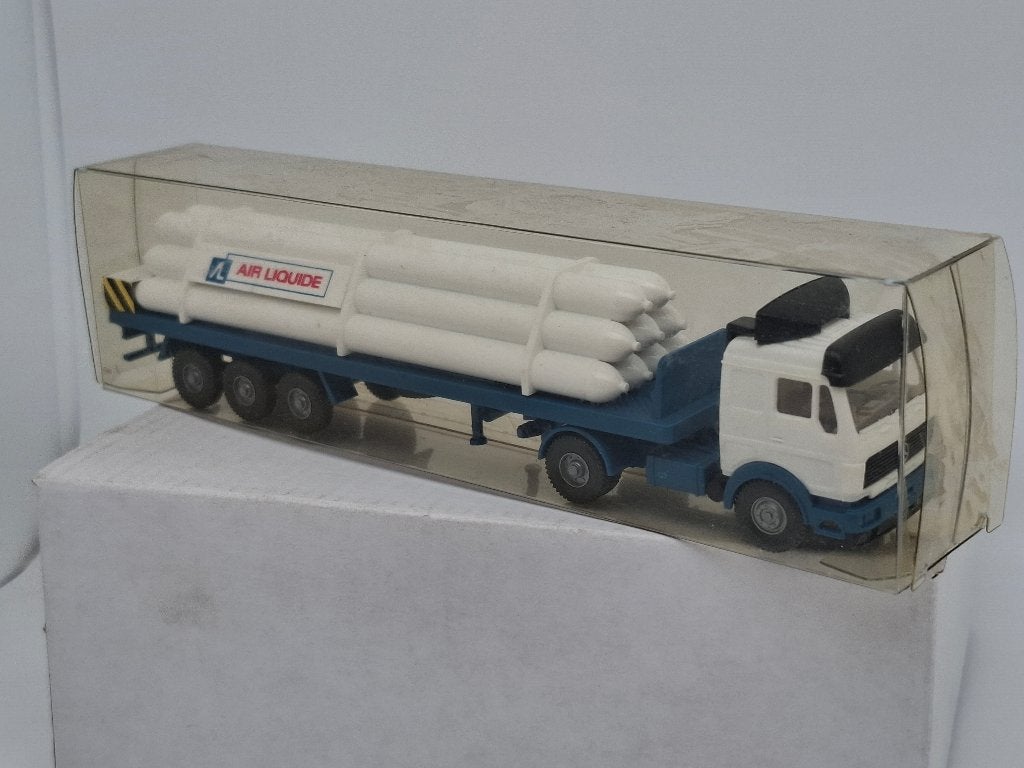 Air Liquide Gasflessentransport Mercedes - Wiking 1/87, Verzenden, Zo goed als nieuw, Bus of Vrachtwagen, Wiking