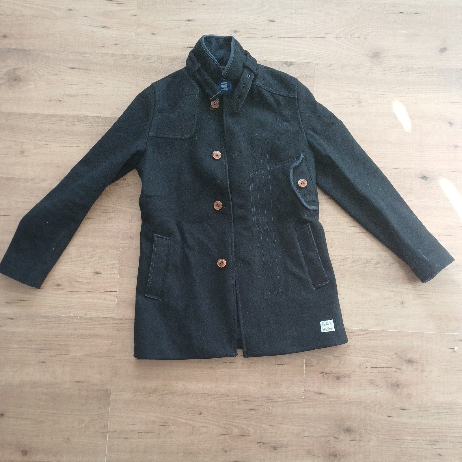 G-Star RAW wollen jas - zo goed als nieuw, Ophalen of Verzenden, Zo goed als nieuw, Zwart, G-Star RAW