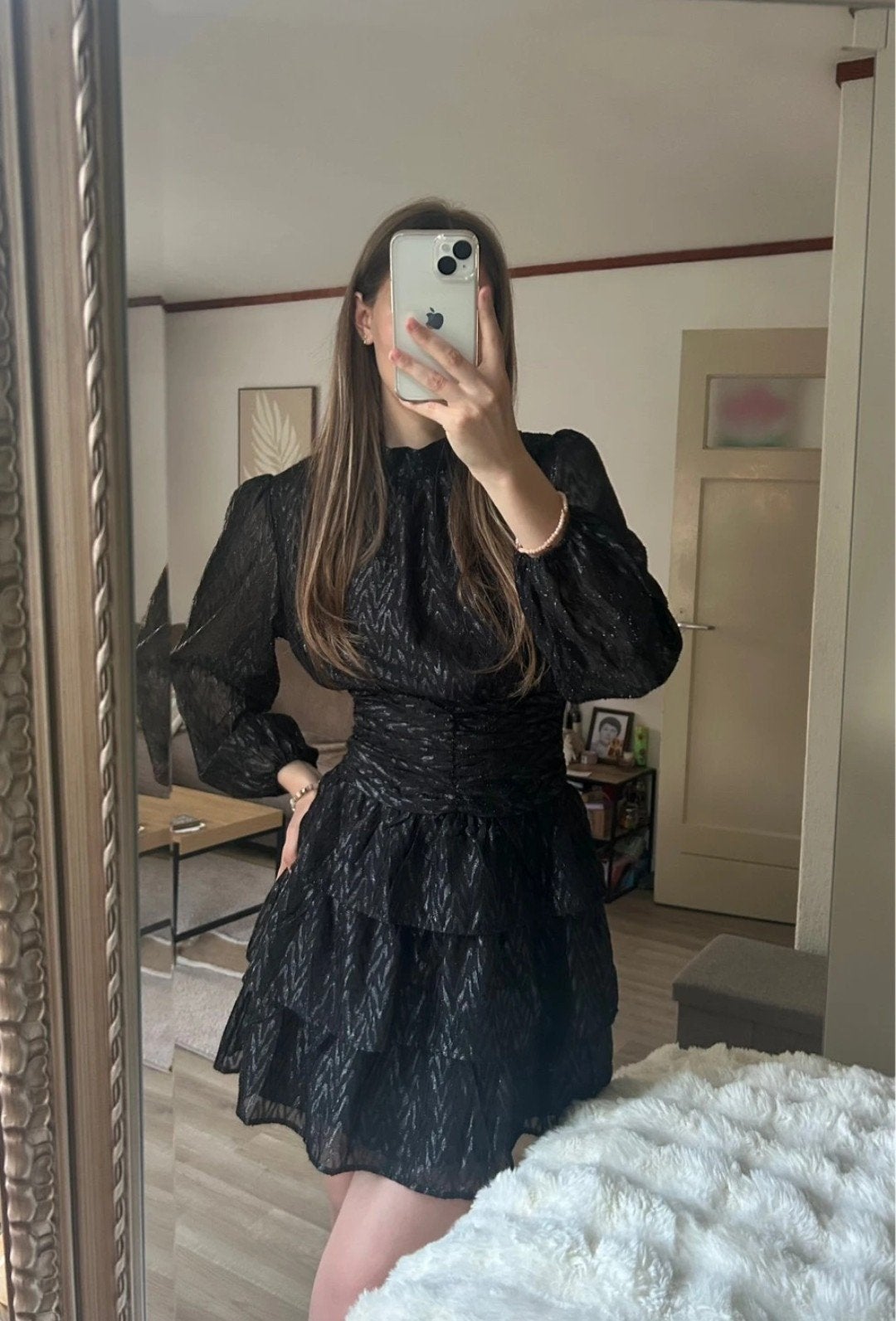 Zwart mini jurkje maat S, Kleding | Dames, Ophalen, Zwart, Zo goed als nieuw, Maat 36 (S)
