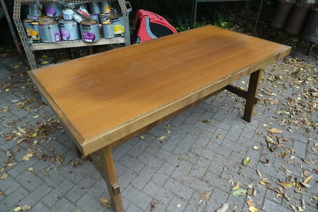 tafel  175   x 85  solide  vrnl eiken, Ophalen, Eikenhout, 50 tot 100 cm, Zo goed als nieuw