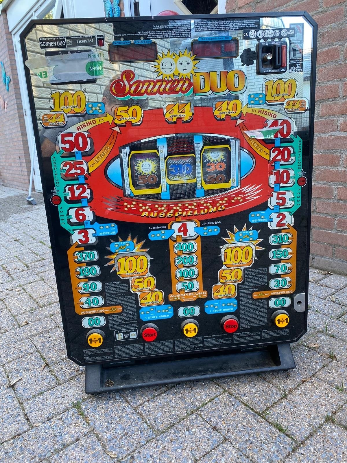 Gauselmann Sonnen DUO Profitech 3000 gokkast, Overige munten, Ophalen of Verzenden, Gebruikt