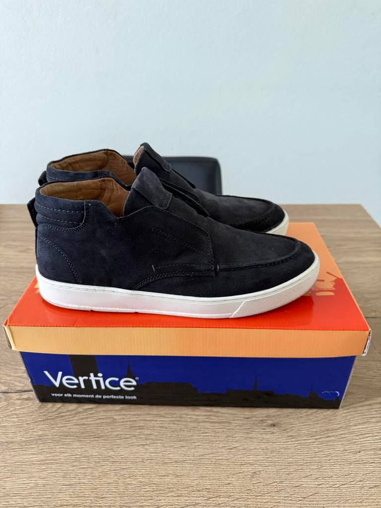 Vertice suède instappers, Kleding | Heren, Schoenen, Ophalen of Verzenden, Zo goed als nieuw, Blauw
