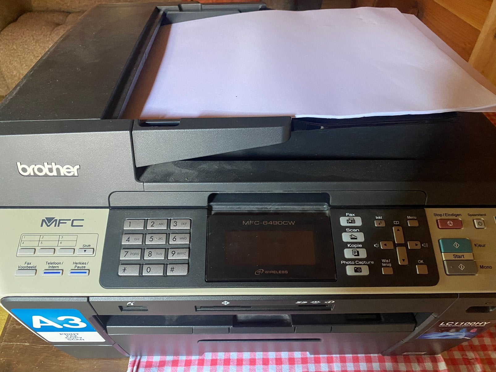 Printer A3. Brother, Ophalen of Verzenden, Zo goed als nieuw