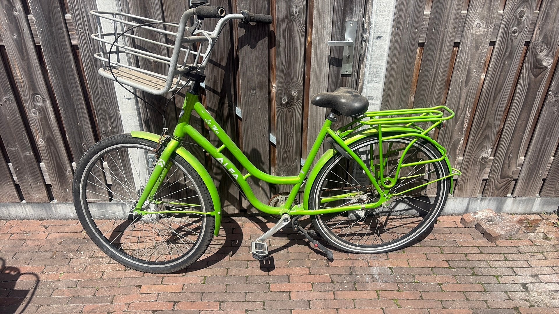 Alfa le ma fiets, Ophalen, Gebruikt, Terugtraprem