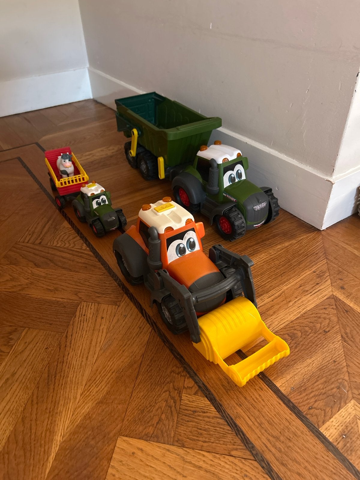 Trekker speelgoed set met aanhangers van Dickie toys, Kinderen en Baby's, Speelgoed | Speelgoedvoertuigen, Ophalen, Gebruikt