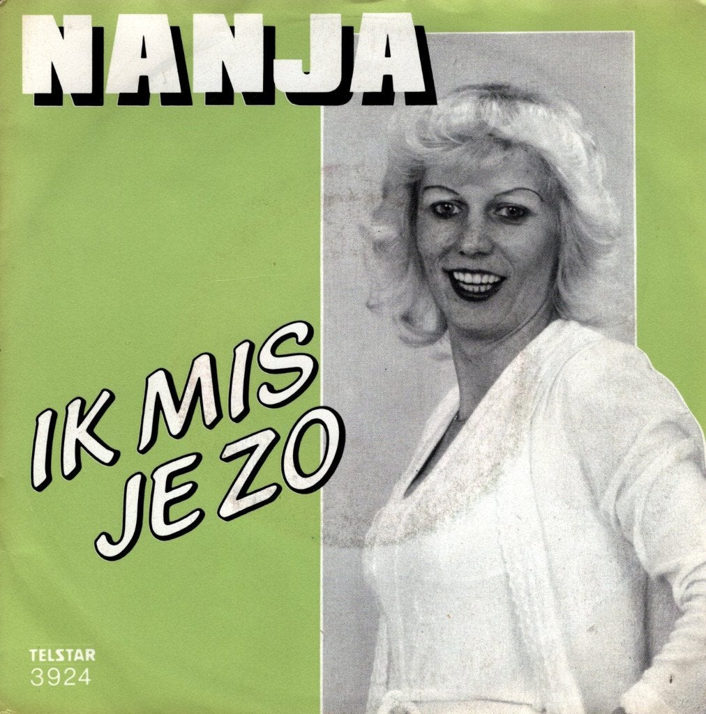 Nanja - Ik mis je zo, 7 inch, Ophalen of Verzenden, Zo goed als nieuw, Fotohoes