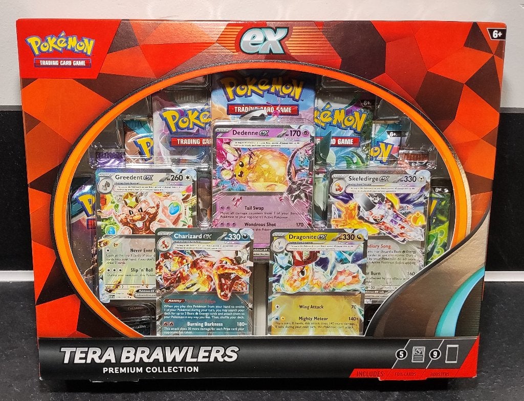 Pokémon Tera Brawlers – Premium Collection Box – Nieuw, Ophalen of Verzenden, Nieuw, Overige typen, Foil