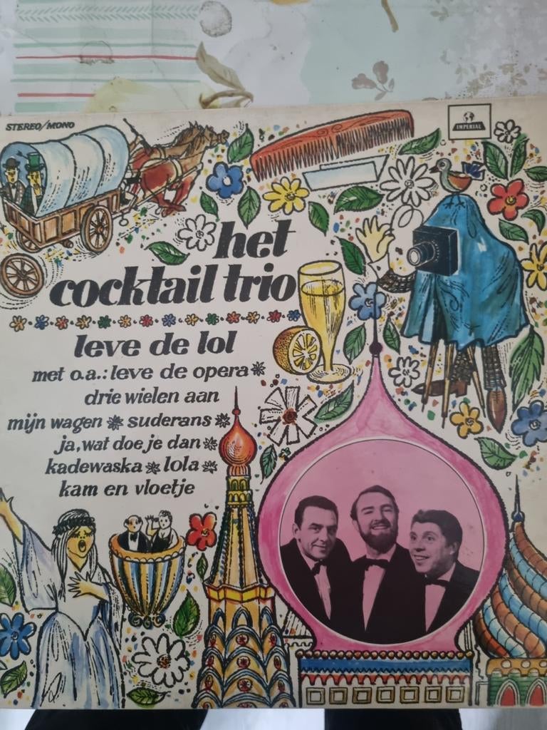 Het cocktail trio Leve de LoL vinyl, Ophalen of Verzenden, Gebruikt, 12 inch, Levenslied of Smartlap